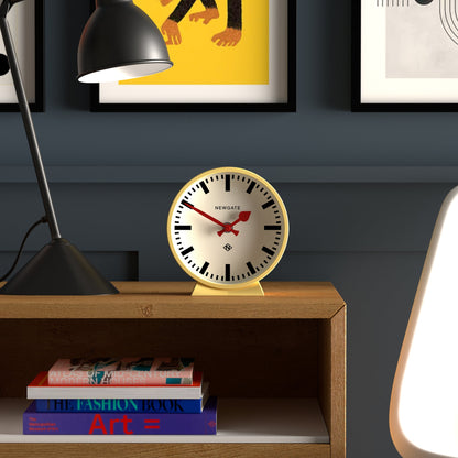 Newgate Railway Mantel Clock Cheeky Yellow-Home &amp; Garden &gt; Decor-PEROZ Accessories