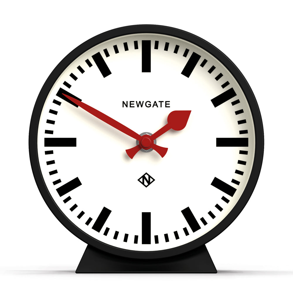 Newgate Railway Mantel Clock Cave Black-Home &amp; Garden &gt; Decor-PEROZ Accessories