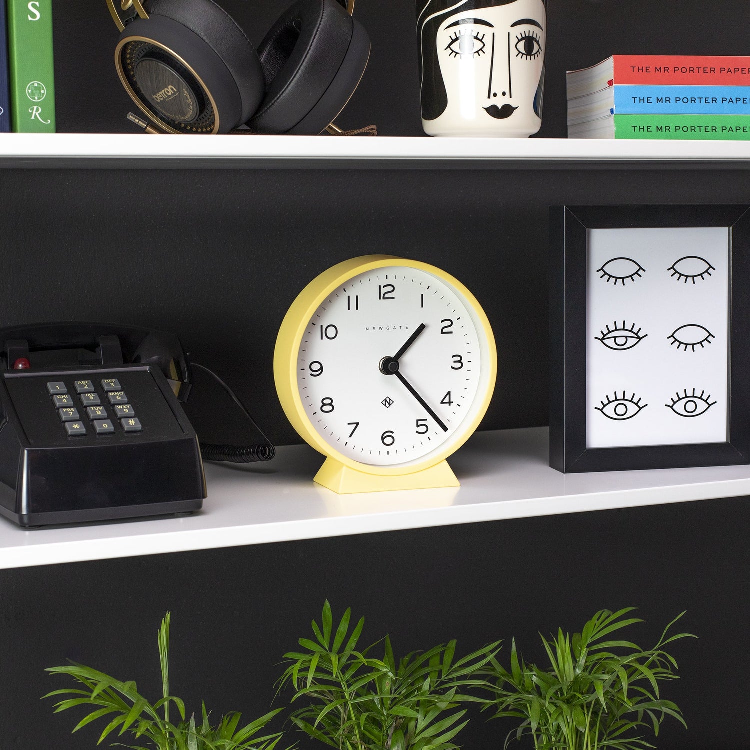 Newgate M Mantel Clock Cheeky Yellow-Home &amp; Garden &gt; Decor-PEROZ Accessories