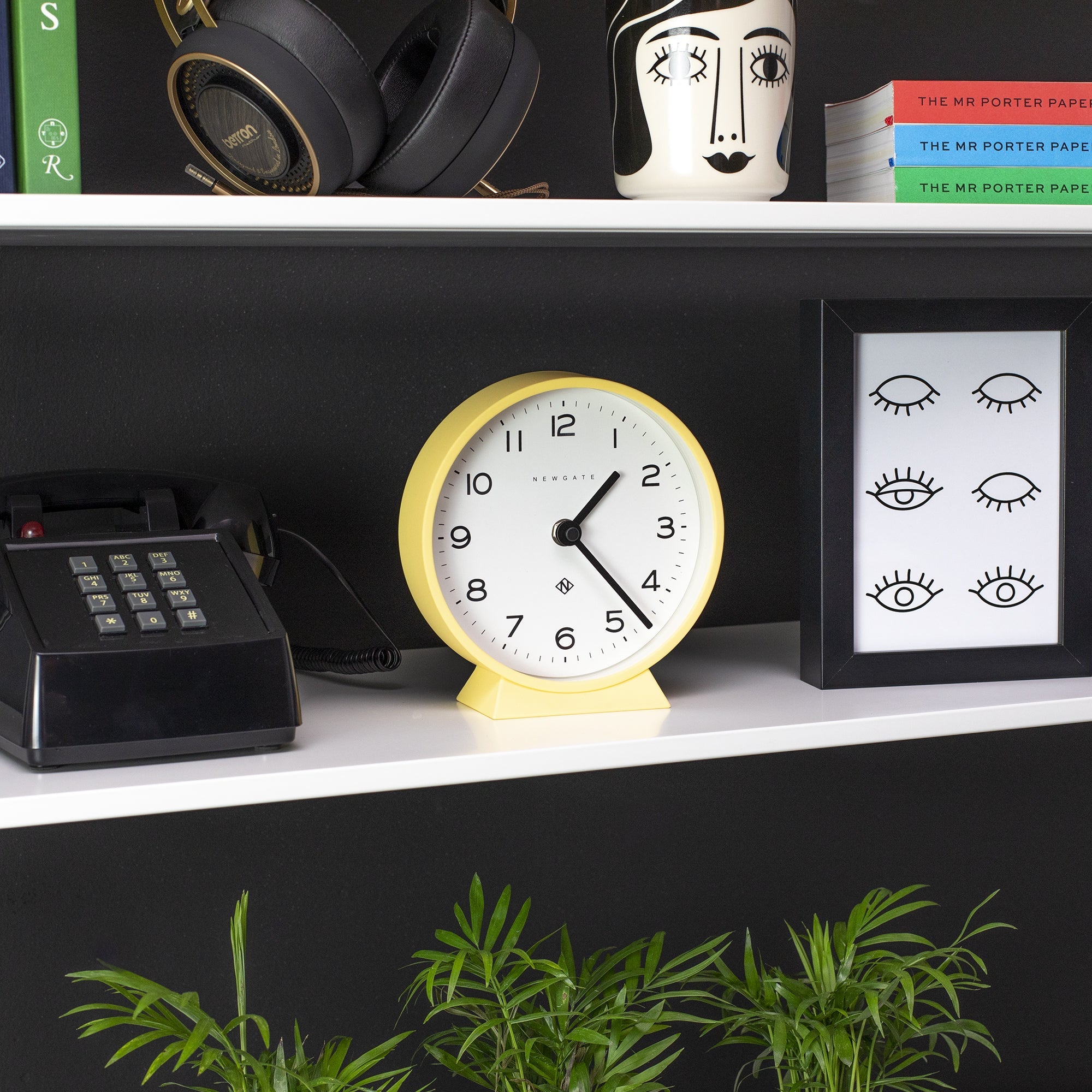 Newgate M Mantel Clock Cheeky Yellow-Home &amp; Garden &gt; Decor-PEROZ Accessories
