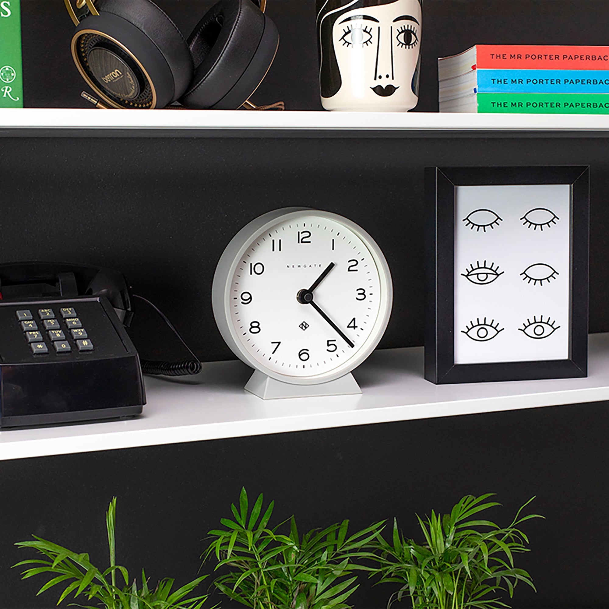 Newgate M Mantel Clock Posh Grey-Home &amp; Garden &gt; Decor-PEROZ Accessories