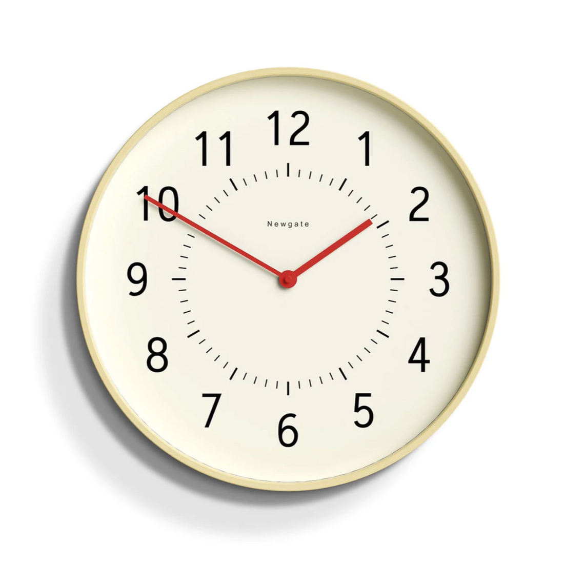 Newgate Monopoly Plywood Wall Clock With Red Hands-Home &amp; Garden &gt; Decor-PEROZ Accessories