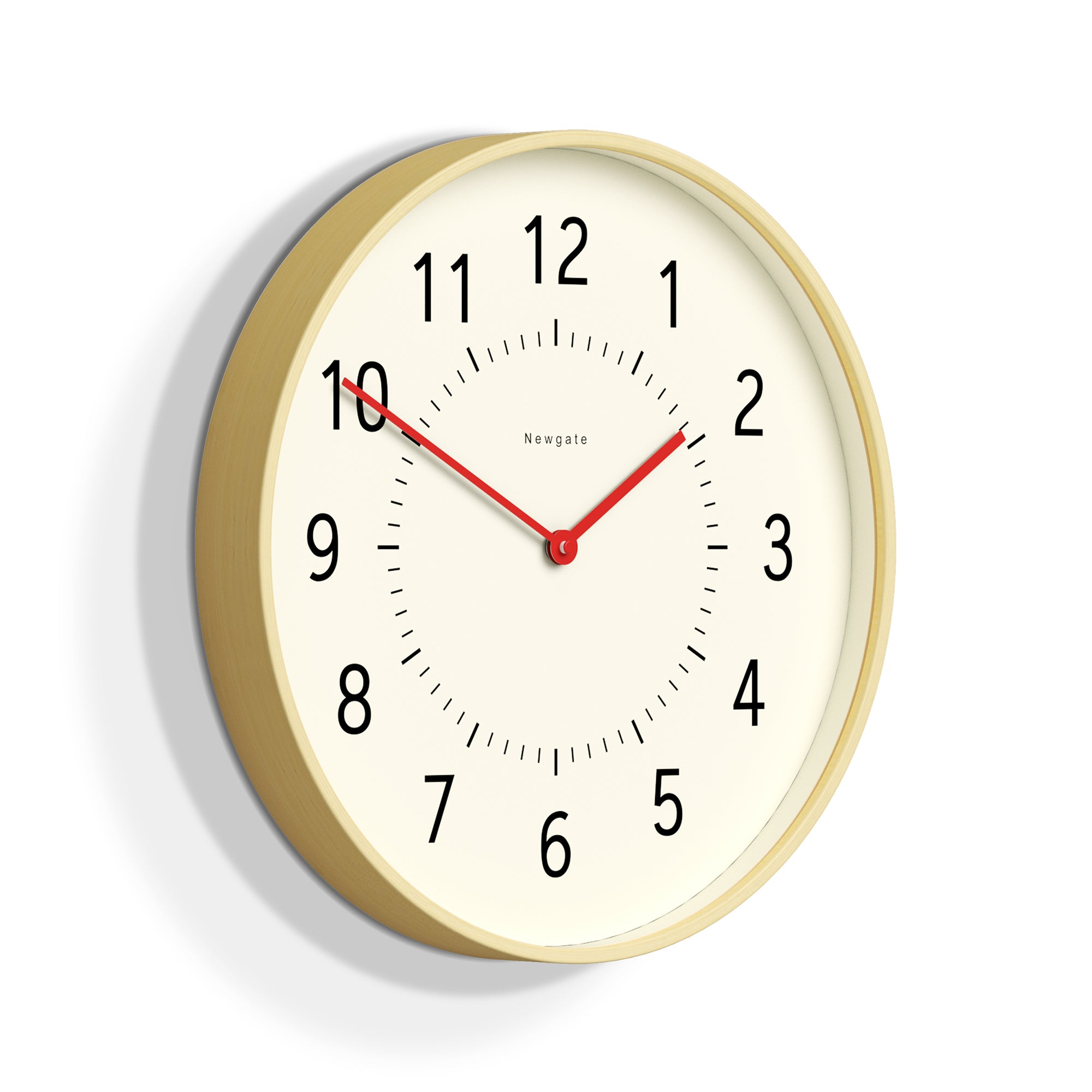 Newgate Monopoly Plywood Wall Clock With Red Hands-Home &amp; Garden &gt; Decor-PEROZ Accessories