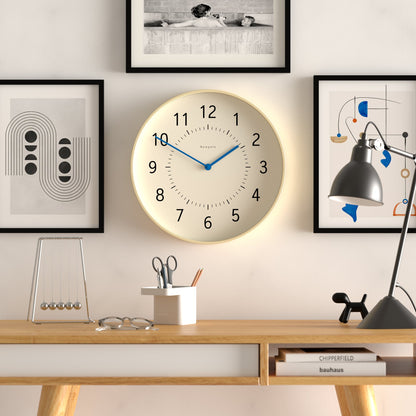 Newgate Monopoly Plywood Wall Clock With Blue Hands-Home &amp; Garden &gt; Decor-PEROZ Accessories