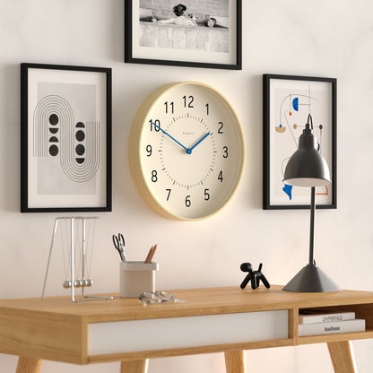 Newgate Monopoly Plywood Wall Clock With Blue Hands-Home &amp; Garden &gt; Decor-PEROZ Accessories