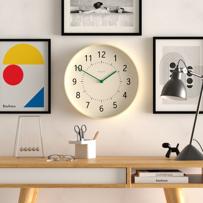 Newgate Monopoly Plywood Wall Clock With Green Hands-Home &amp; Garden &gt; Decor-PEROZ Accessories
