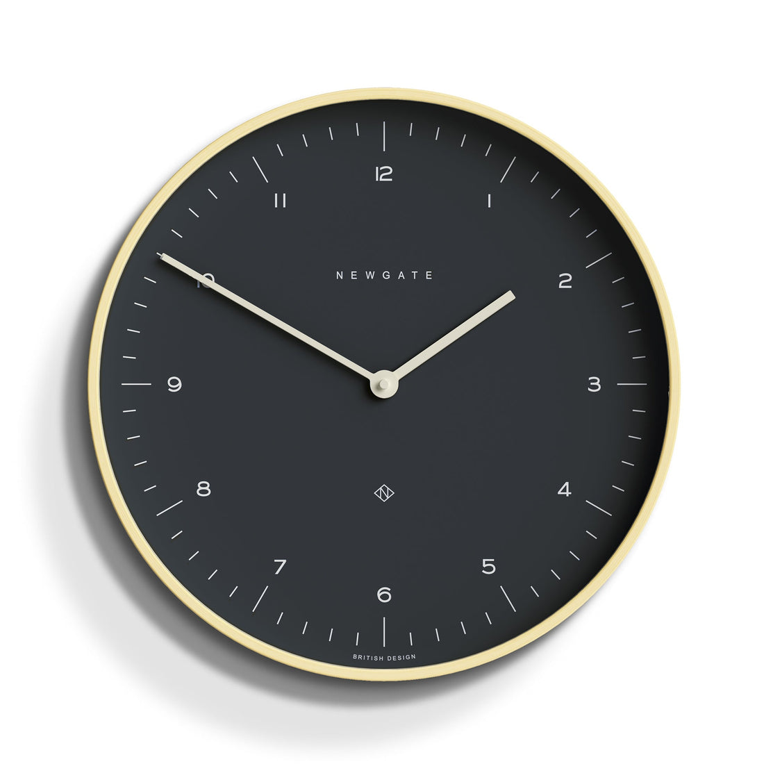 Newgate Mr Clarke Clock Pale Wood Oil Grey Dial-Home &amp; Garden &gt; Decor-PEROZ Accessories