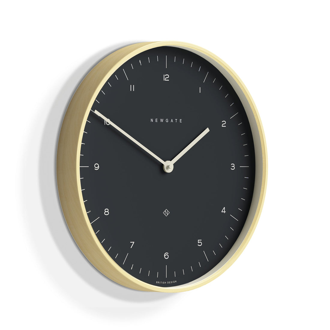 Newgate Mr Clarke Clock Pale Wood Oil Grey Dial-Home &amp; Garden &gt; Decor-PEROZ Accessories