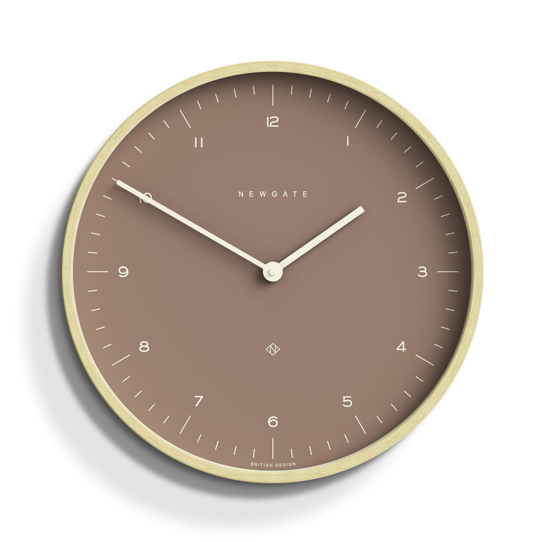 Newgate Mr Clarke Clock Pale Wood Burnt Sienna 140-Home &amp; Garden &gt; Decor-PEROZ Accessories