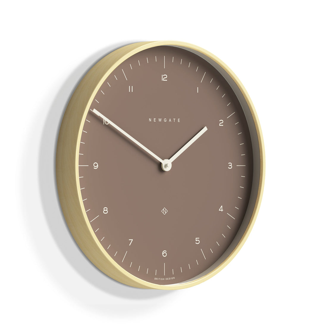 Newgate Mr Clarke Clock Pale Wood Burnt Sienna 140-Home &amp; Garden &gt; Decor-PEROZ Accessories