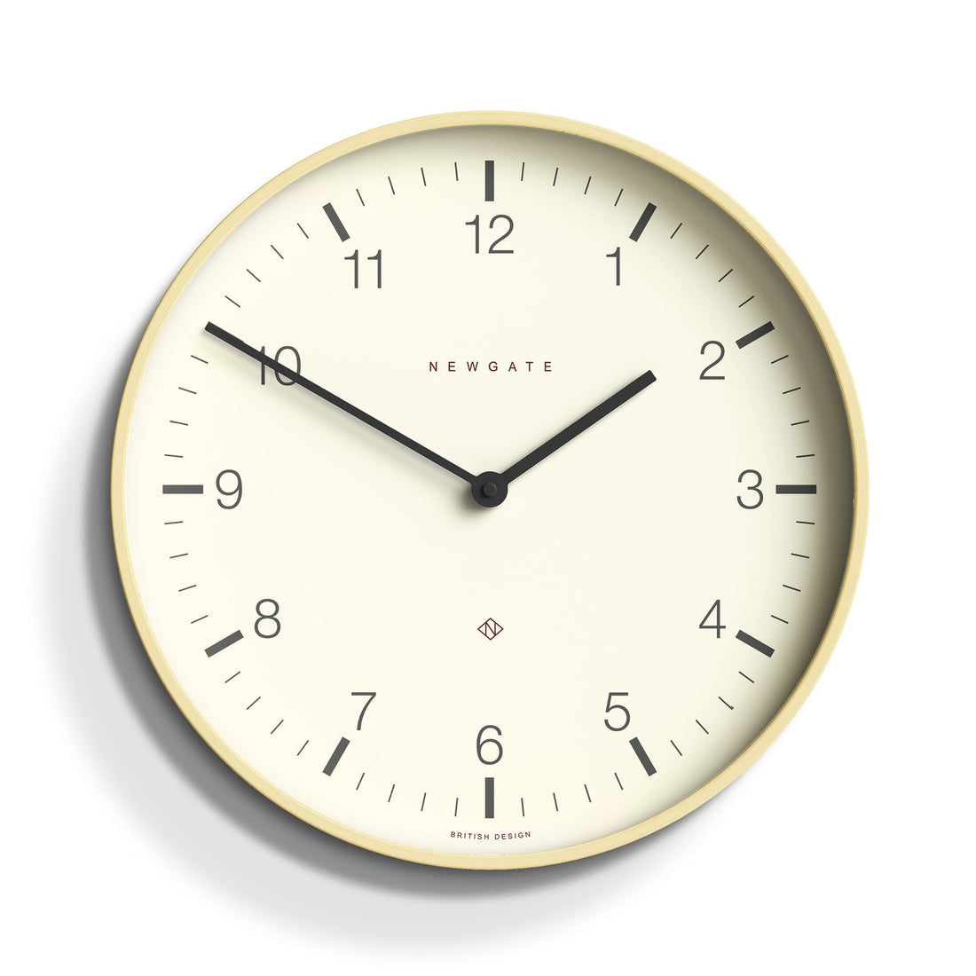 Newgate Mr Clarke Clock Pale Wood Arabic Dial-Home &amp; Garden &gt; Decor-PEROZ Accessories