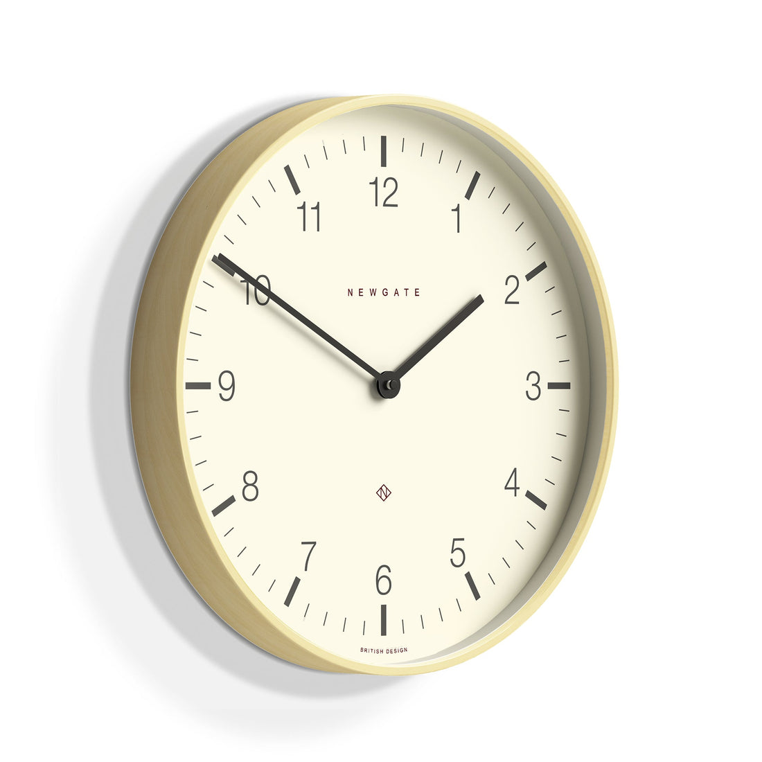 Newgate Mr Clarke Clock Pale Wood Arabic Dial-Home &amp; Garden &gt; Decor-PEROZ Accessories