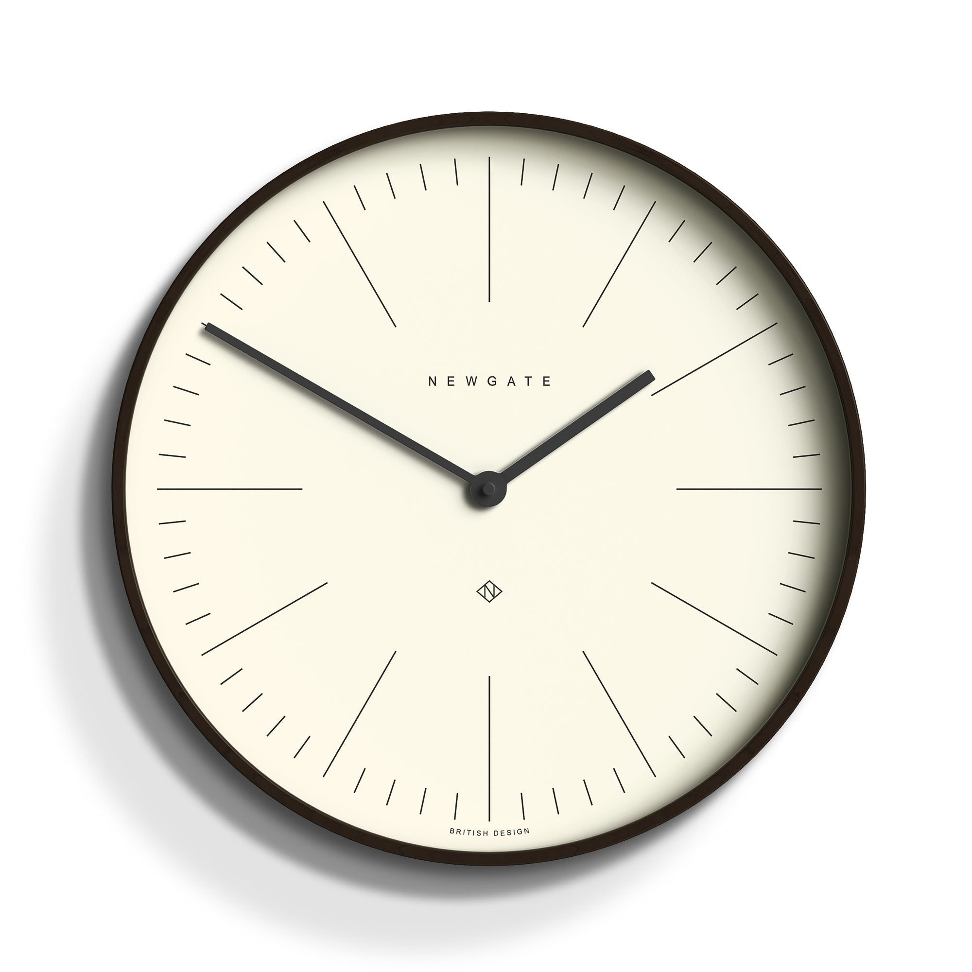 Newgate Mr Clarke Clock Dark Wood Marker Dial-Home &amp; Garden &gt; Decor-PEROZ Accessories