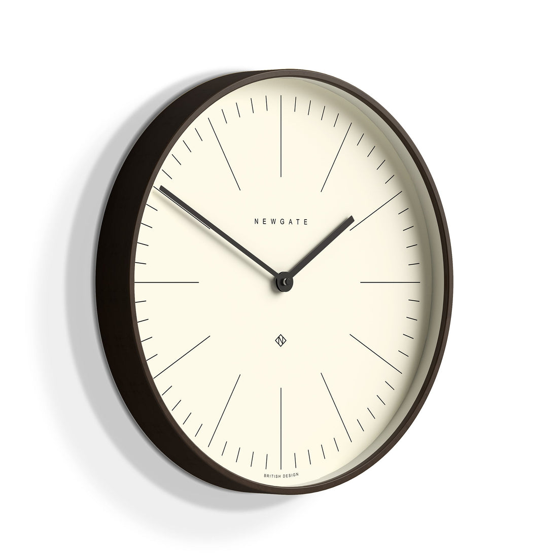 Newgate Mr Clarke Clock Dark Wood Marker Dial-Home &amp; Garden &gt; Decor-PEROZ Accessories