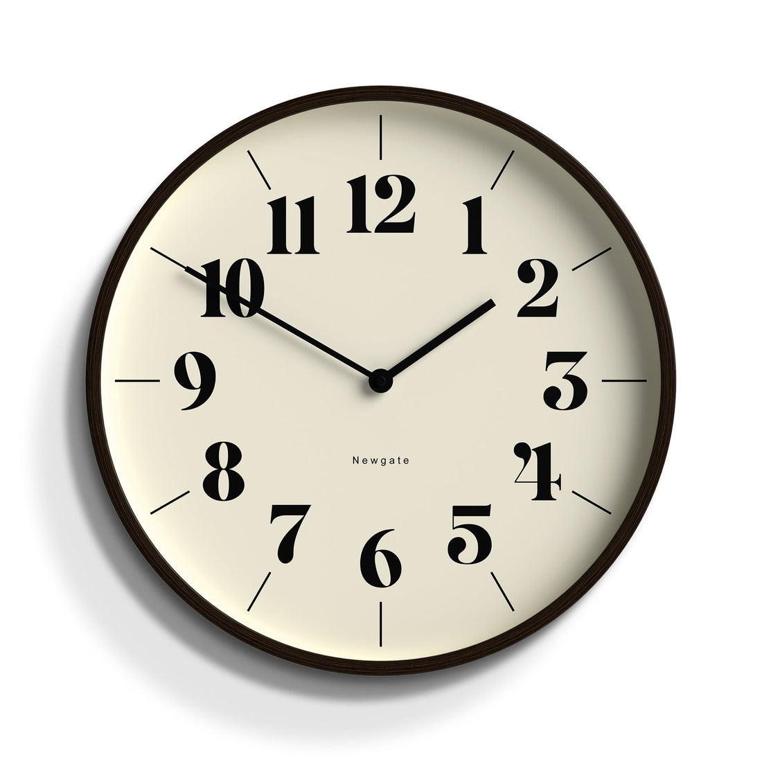 Newgate Mr Clarke Clock Dark Wood Hopscotch Dial-Home &amp; Garden &gt; Decor-PEROZ Accessories