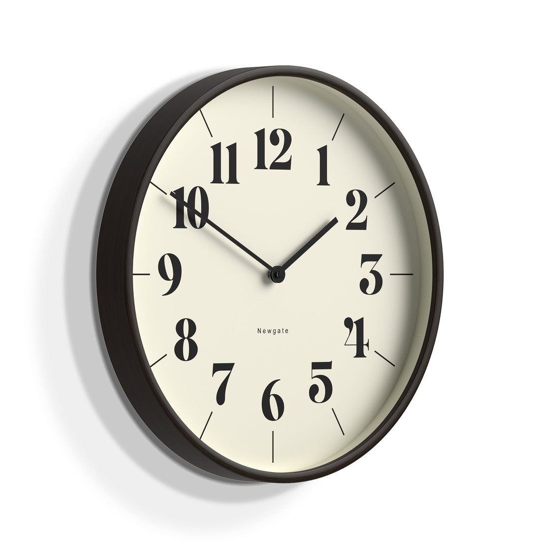 Newgate Mr Clarke Clock Dark Wood Hopscotch Dial-Home &amp; Garden &gt; Decor-PEROZ Accessories
