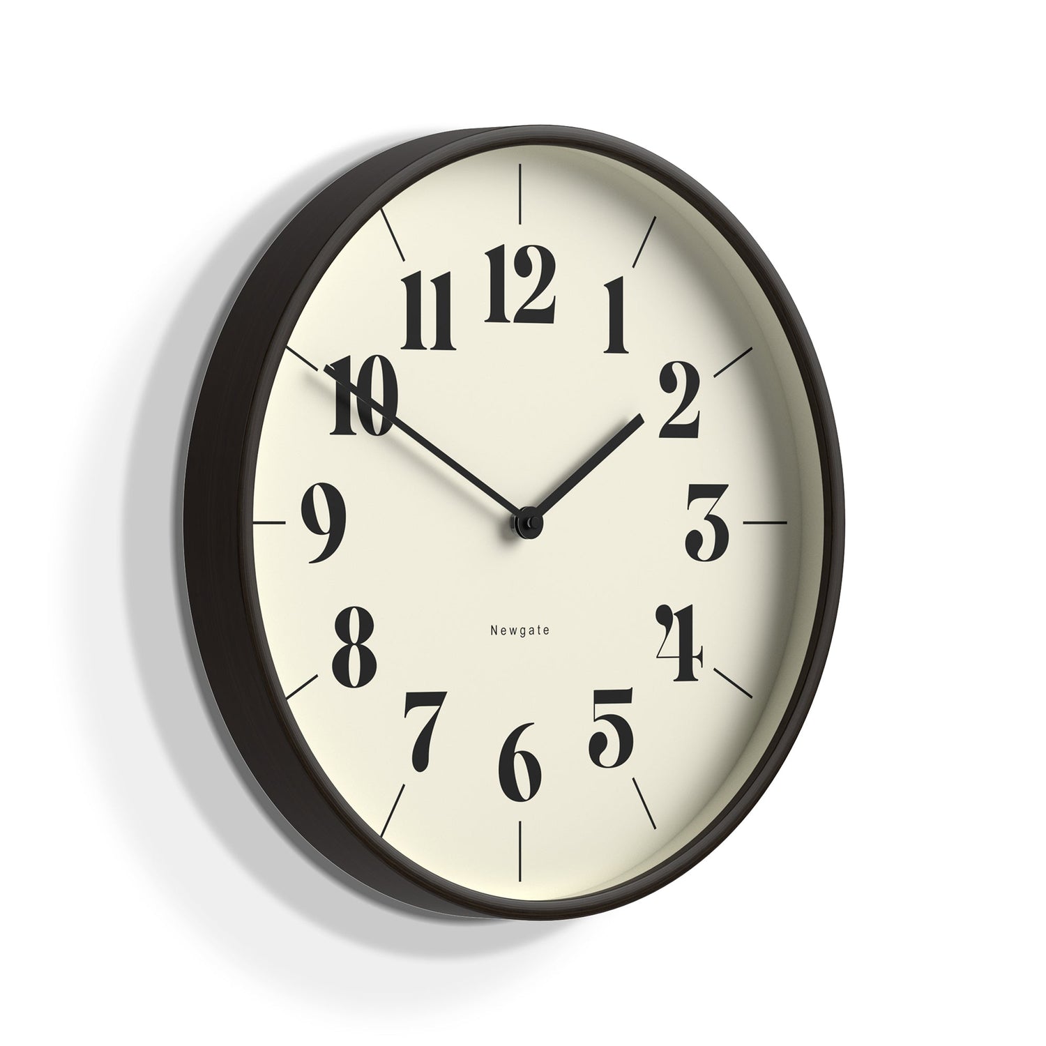 Newgate Mr Clarke Clock Dark Wood Hopscotch Dial-Home &amp; Garden &gt; Decor-PEROZ Accessories