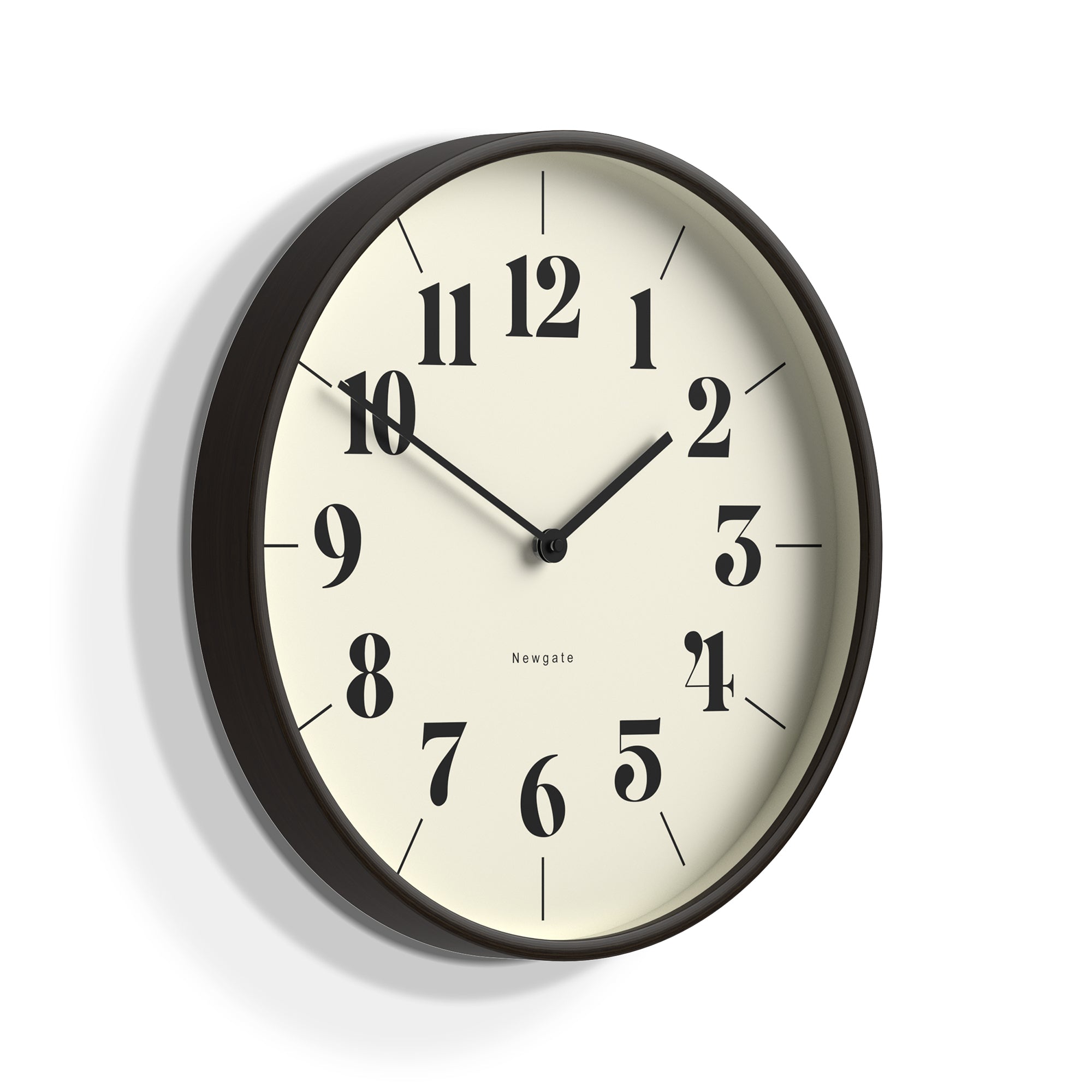Newgate Mr Clarke Clock Dark Wood Hopscotch Dial-Home &amp; Garden &gt; Decor-PEROZ Accessories