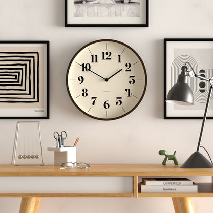 Newgate Mr Clarke Clock Dark Wood Hopscotch Dial-Home &amp; Garden &gt; Decor-PEROZ Accessories