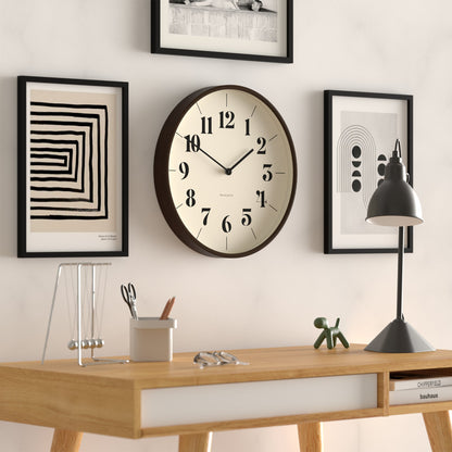Newgate Mr Clarke Clock Dark Wood Hopscotch Dial-Home &amp; Garden &gt; Decor-PEROZ Accessories