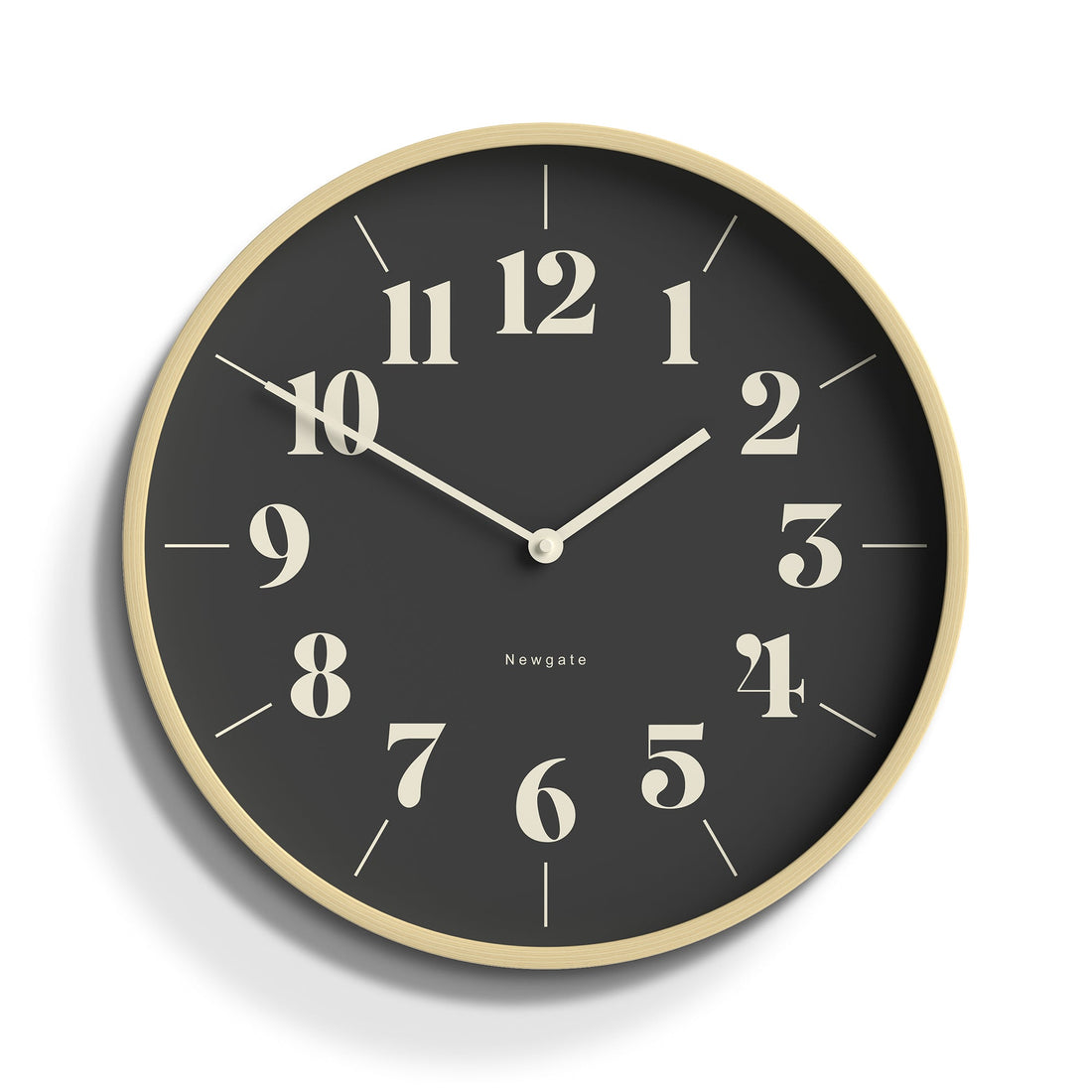 Newgate Mr Clarke Clock Pale Wood Reverse Hopscotch Dial-Home &amp; Garden &gt; Decor-PEROZ Accessories
