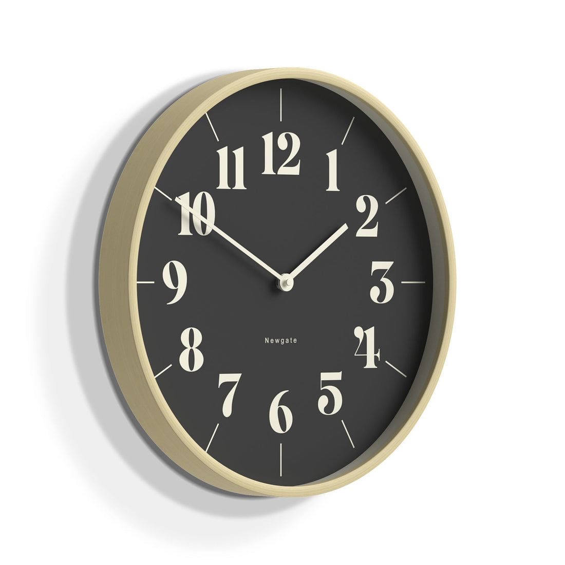 Newgate Mr Clarke Clock Pale Wood Reverse Hopscotch Dial-Home &amp; Garden &gt; Decor-PEROZ Accessories