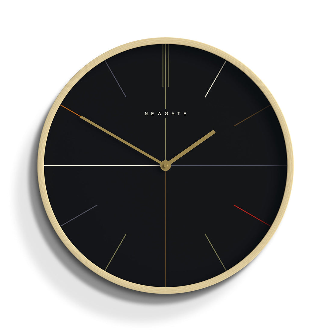 Newgate Mr Clarke Clock Pale Wood Reverse Hockey Dial-Home &amp; Garden &gt; Decor-PEROZ Accessories