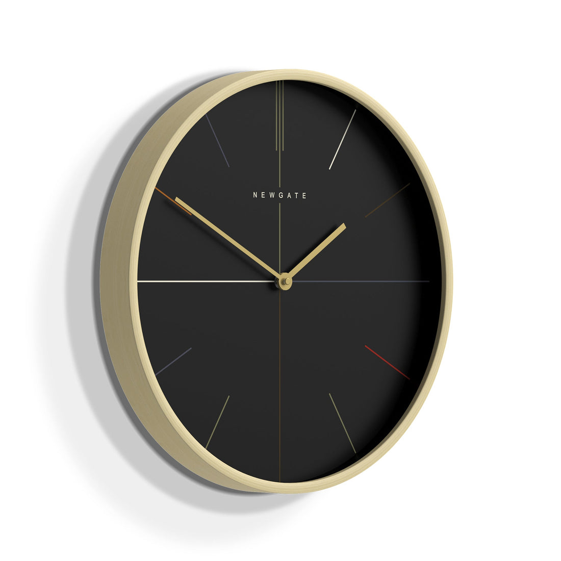 Newgate Mr Clarke Clock Pale Wood Reverse Hockey Dial-Home &amp; Garden &gt; Decor-PEROZ Accessories