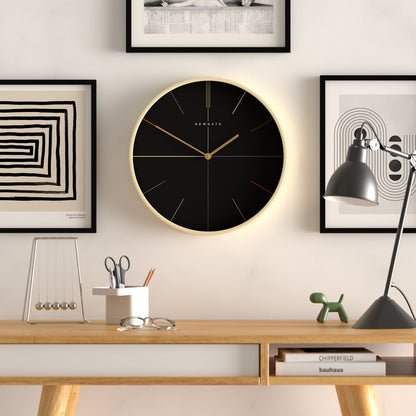 Newgate Mr Clarke Clock Pale Wood Reverse Hockey Dial-Home &amp; Garden &gt; Decor-PEROZ Accessories