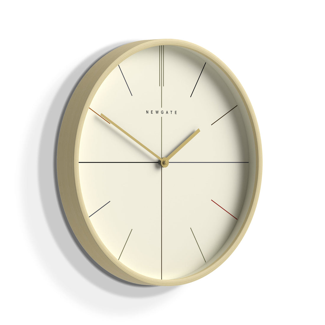 Newgate Mr Clarke Clock Pale Wood Hockey Dial-Home &amp; Garden &gt; Decor-PEROZ Accessories