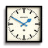 Newgate Number Five Wall Clock Black Blue Hands-Home & Garden > Decor-PEROZ Accessories