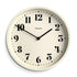 Newgate Number Four Wall Clock Matte Linen White-Home & Garden > Decor-PEROZ Accessories