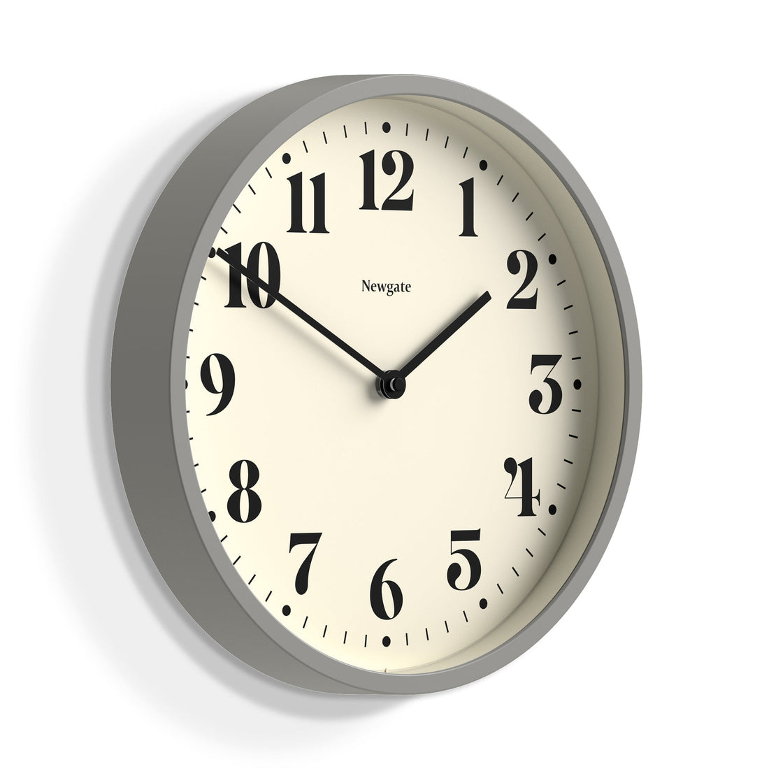 Newgate Number Four Wall Clock Matte Posh Grey-Home &amp; Garden &gt; Decor-PEROZ Accessories