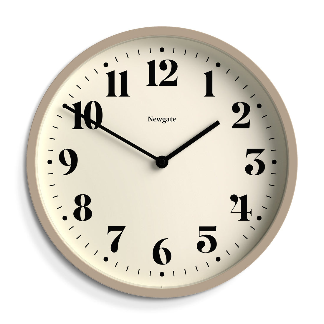 Newgate Number Four Wall Clock Matte Stone-Home &amp; Garden &gt; Decor-PEROZ Accessories