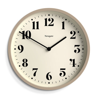 Newgate Number Four Wall Clock Matte Stone-Home &amp; Garden &gt; Decor-PEROZ Accessories