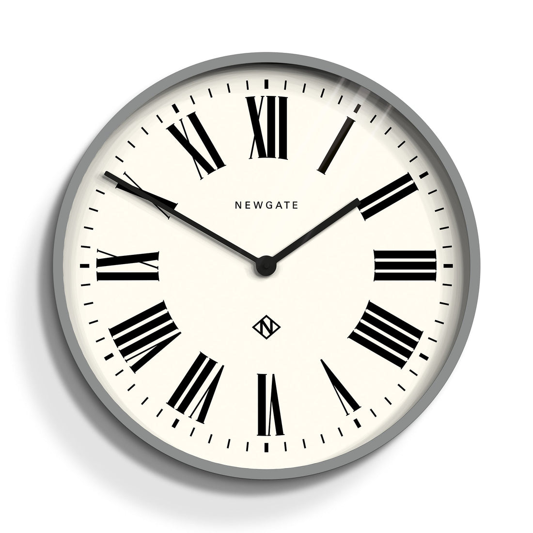 Newgate Number One Clock Italian Posh Grey-Home &amp; Garden &gt; Decor-PEROZ Accessories