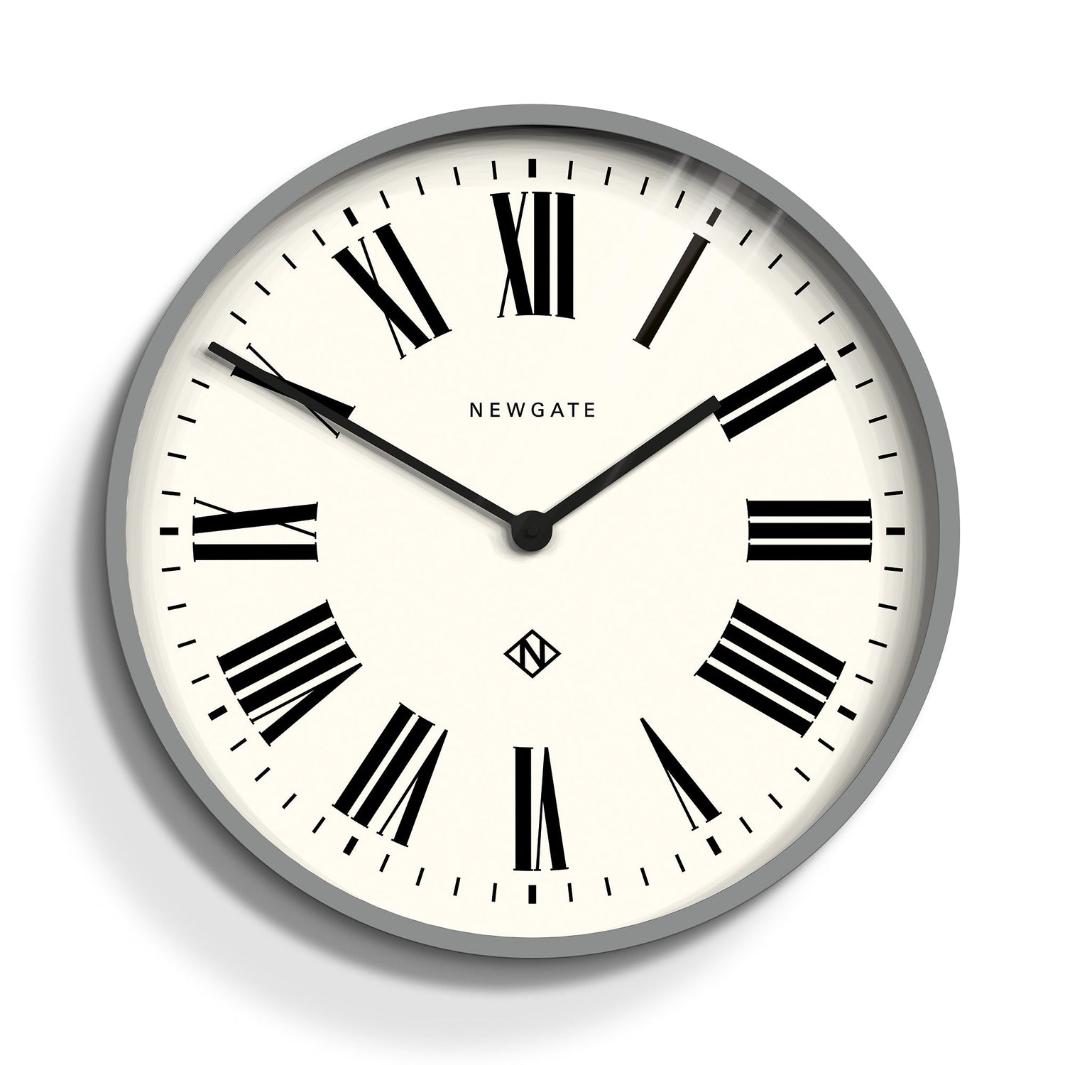 Newgate Number One Clock Italian Posh Grey-Home &amp; Garden &gt; Decor-PEROZ Accessories