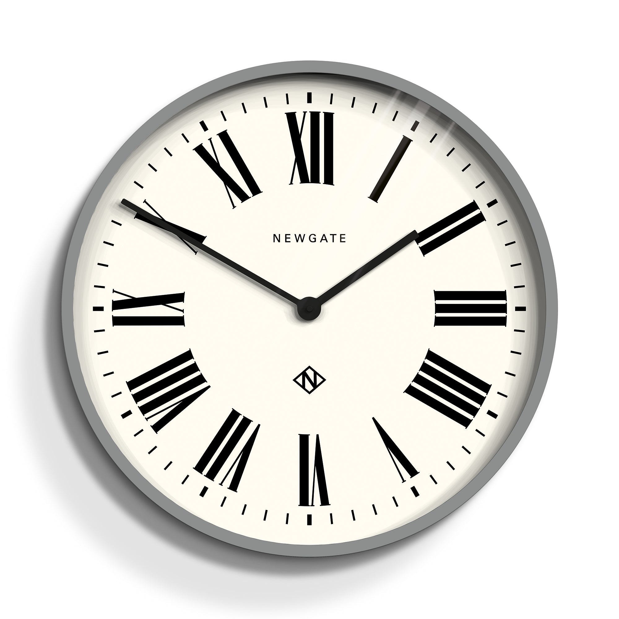 Newgate Number One Clock Italian Posh Grey-Home &amp; Garden &gt; Decor-PEROZ Accessories
