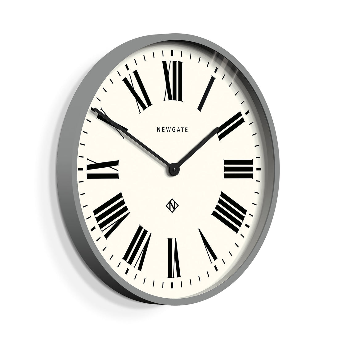 Newgate Number One Clock Italian Posh Grey-Home &amp; Garden &gt; Decor-PEROZ Accessories