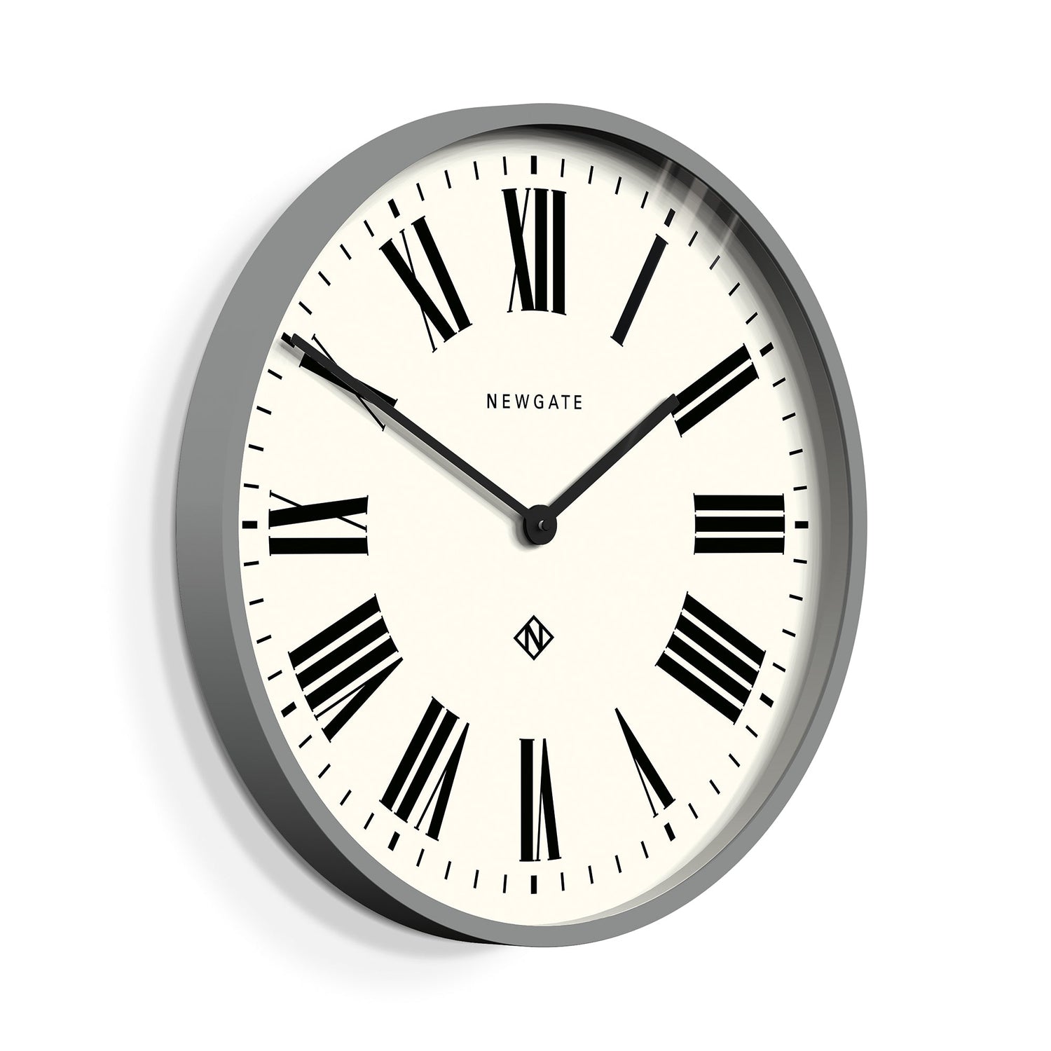 Newgate Number One Clock Italian Posh Grey-Home &amp; Garden &gt; Decor-PEROZ Accessories