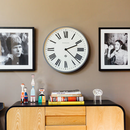 Newgate Number One Clock Italian Posh Grey-Home &amp; Garden &gt; Decor-PEROZ Accessories