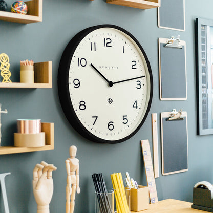 Newgate Number One Clock Echo Black-Home &amp; Garden &gt; Decor-PEROZ Accessories
