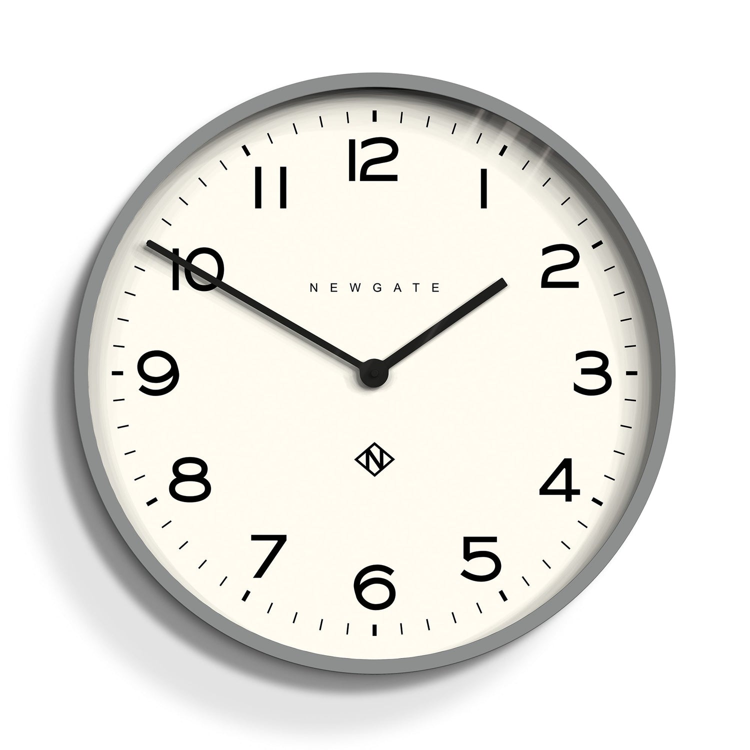 Newgate Number One Clock Echo Posh Grey-Home &amp; Garden &gt; Decor-PEROZ Accessories