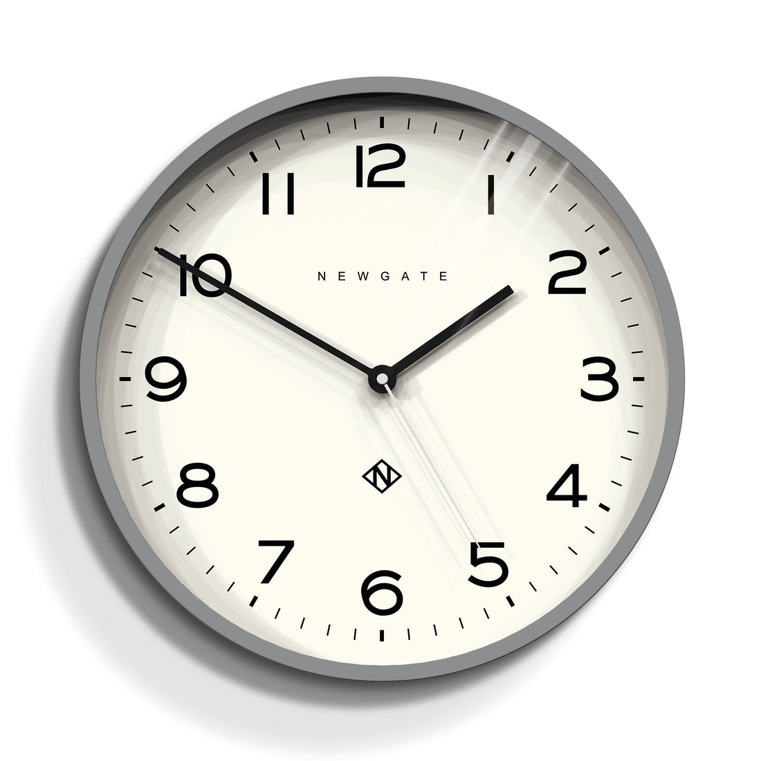 Newgate Number Three Echo Clock Silicone Grey-Home &amp; Garden &gt; Decor-PEROZ Accessories
