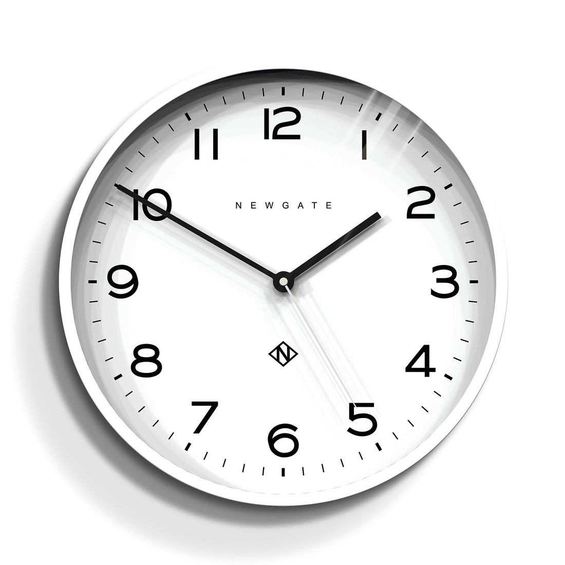 Newgate Number Three Echo Clock Silicone White-Home &amp; Garden &gt; Decor-PEROZ Accessories