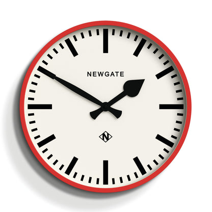 Newgate Railway Clock Red-Home &amp; Garden &gt; Decor-PEROZ Accessories