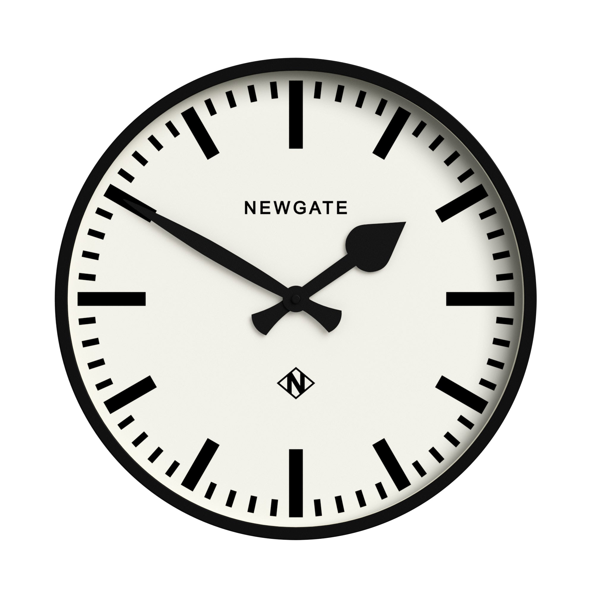 Newgate Railway Clock Black-Home &amp; Garden &gt; Decor-PEROZ Accessories