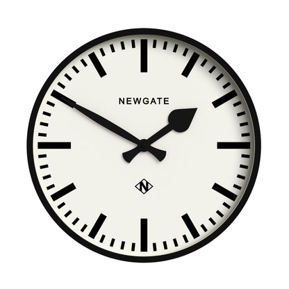 Newgate Railway Clock Black-Home &amp; Garden &gt; Decor-PEROZ Accessories