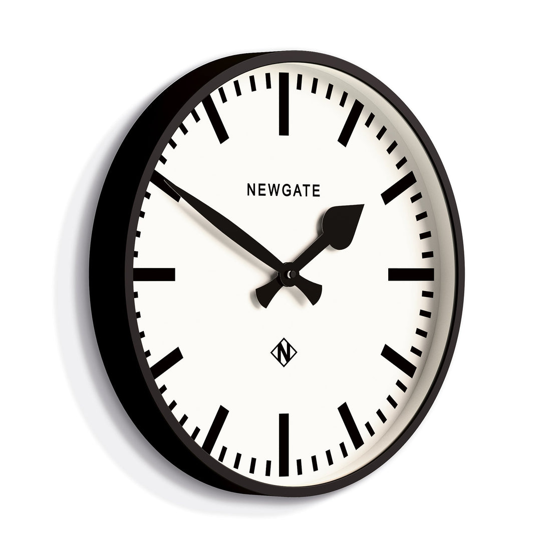 Newgate Railway Clock Black-Home &amp; Garden &gt; Decor-PEROZ Accessories