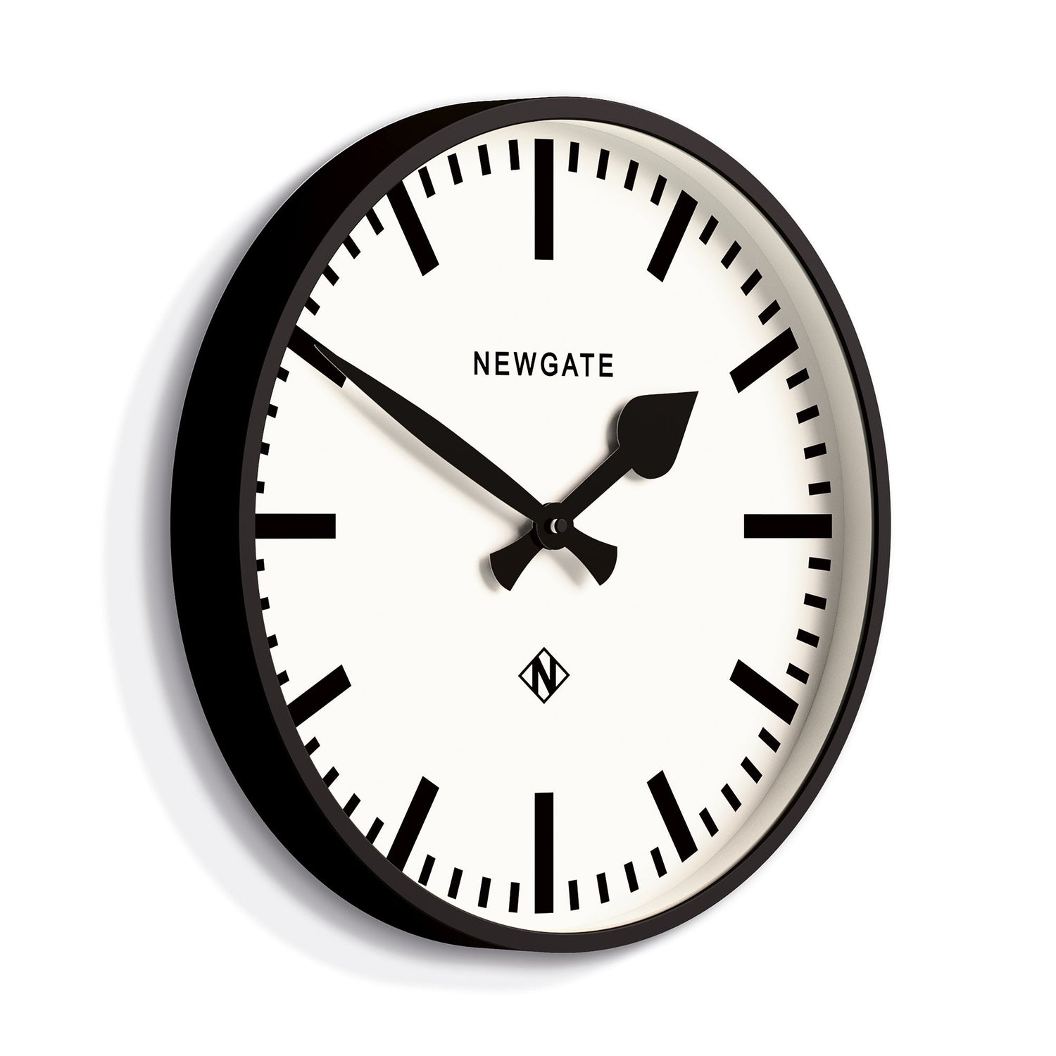 Newgate Railway Clock Black-Home &amp; Garden &gt; Decor-PEROZ Accessories